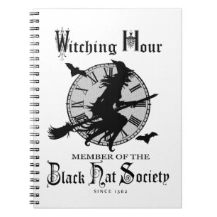 Modern Vintage Halloween witch Notebook