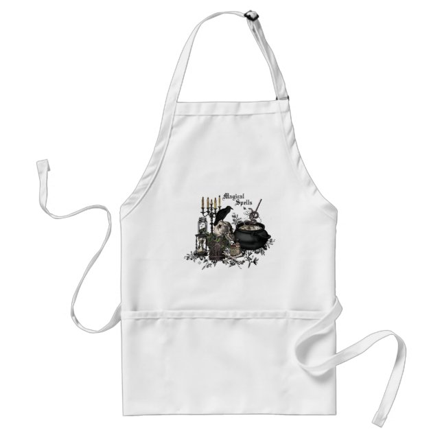Modern vintage Halloween WITCHES BREW Standard Apron (Front)