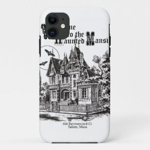 modern vintage haunted mansion iPhone 11 case