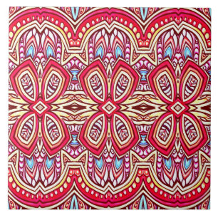 Modern vintage multicolor classic pattern ceramic tile