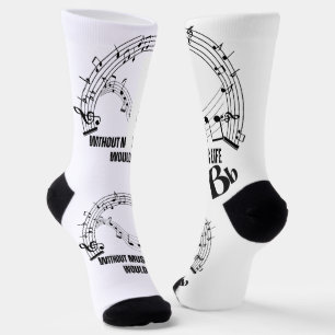 Modern Vintage Music Party Socks