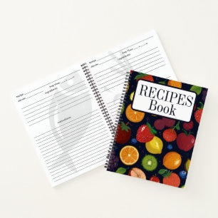Modern Vintage Personalised Recipe Notebook