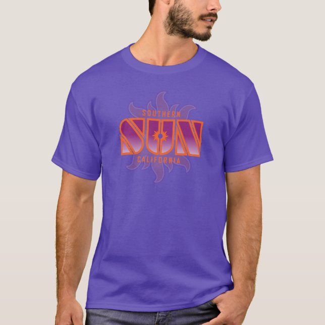 Modern Vintage Purple So-Cal Sun T-Shirt (Front)