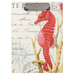 modern vintage seahorse clipboard