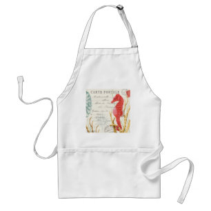 modern vintage seahorse standard apron