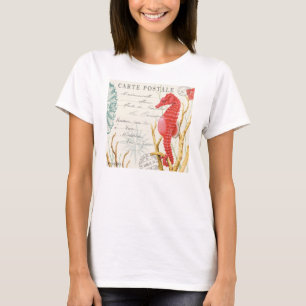 modern vintage seahorse T-Shirt