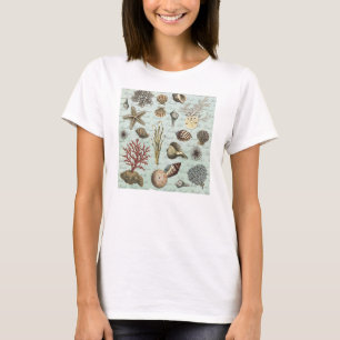 Modern Vintage Seashells T-Shirt