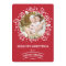 Modern Vintage Season's Greetings Photo Card | Red
