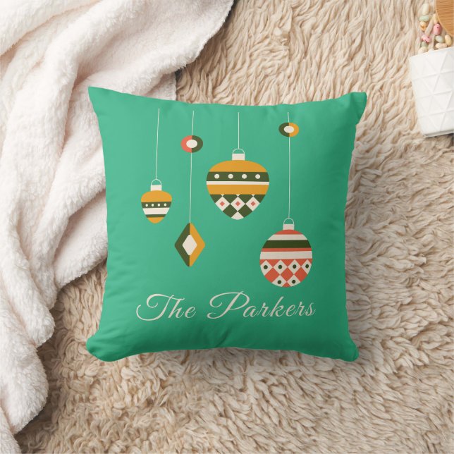 Modern Vintage Simple Christmas Cushion (Blanket)