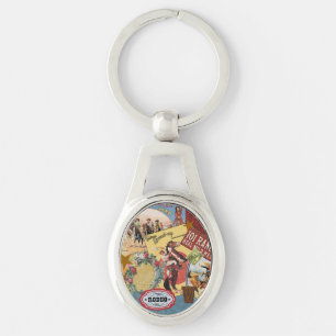 modern vintage western cowgirl key ring