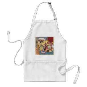 modern vintage western cowgirl standard apron