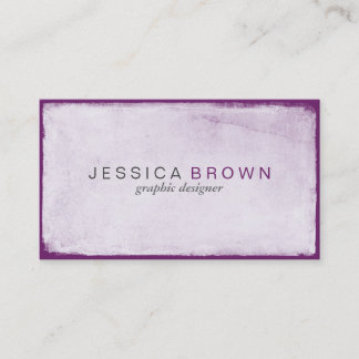 Modern Violet Purple Chalkboard Business Card