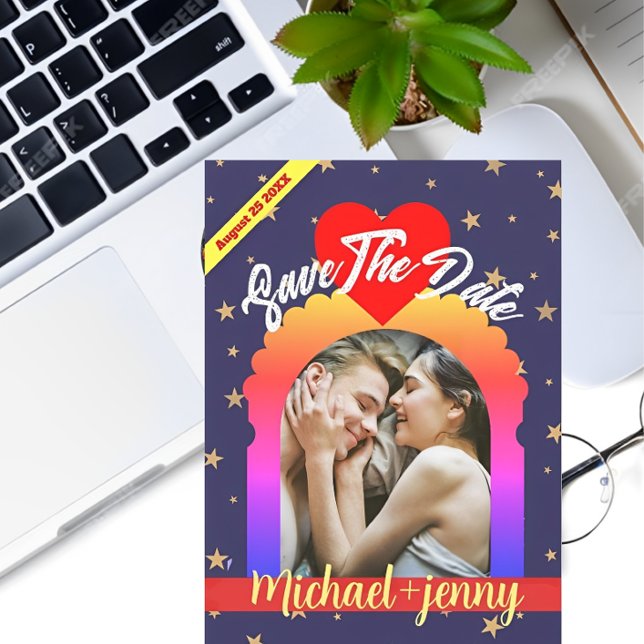 Modern VIP Minimalist Personalise Photo Wedding Invitation (Creator Uploaded)