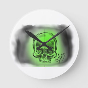 Modern wall clock with dead head