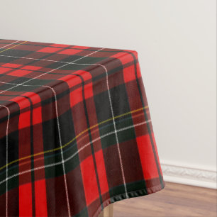 Modern Wallace Red Scottish Tartan Plaid Pattern Tablecloth