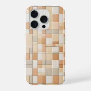 Modern Warm Beige & Peach Mosaic Phone Case Earth