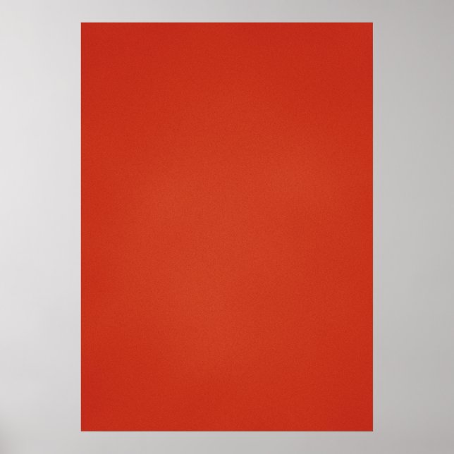 Modern Warm Red Grainy Texture Poster (Front)