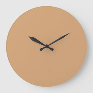Modern Warm Sand Wall Clock – Customisable