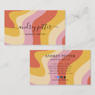 Modern Warm Tones Professional Branding Business Card