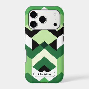 Modern Wasabi Green Block Chevron Design GIft