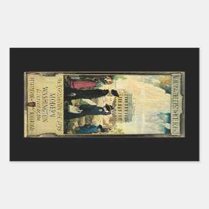 Modern Washington Rectangular Sticker