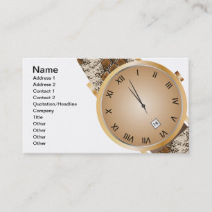 Modern watch business card