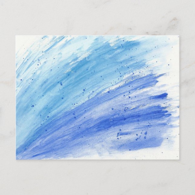 Modern Water Colour Splash Postcards (Front)