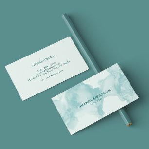 Modern watercolor abstract business card