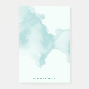 Modern watercolor abstract post-it notes