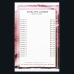 Modern Watercolor Abstract White Burgundy Flyer<br><div class="desc">Modern,  Watercolor,  abstract flyer. Edit this product in minutes by entering your information. You can change the font,  color,  and position by clicking "personalize further".</div>