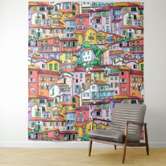 Modern watercolor backdrop for kids room nursery tapestry