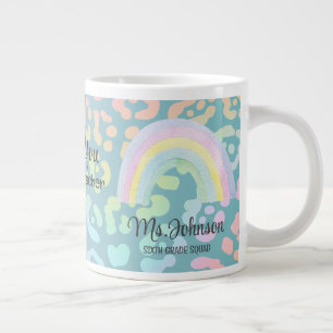 Modern watercolor Best teacher ever Rainbow Mug