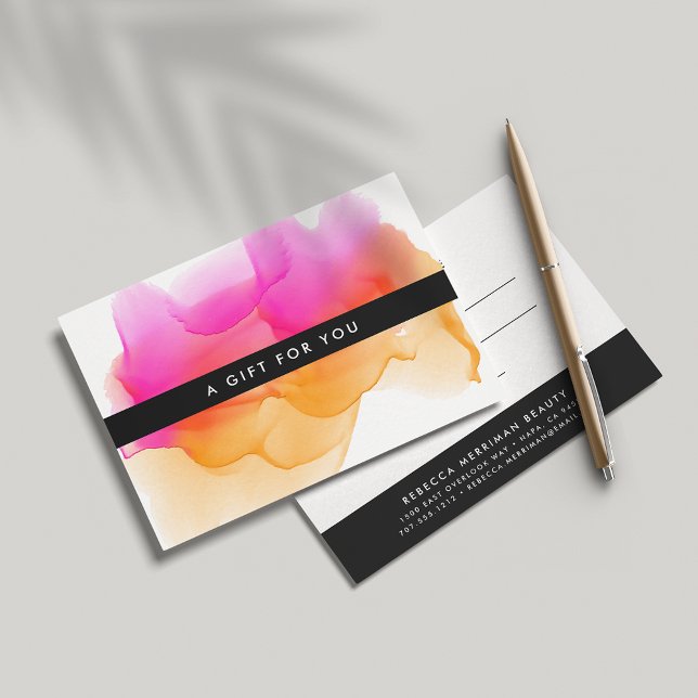 Modern Watercolor Blot | Gift Certificate (Creator Uploaded)