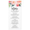Modern Watercolor Botanical Floral Wedding Menu