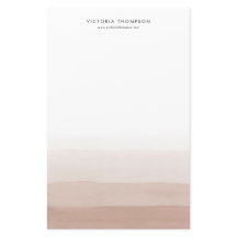 Modern Watercolor Brown Ombre Personalised