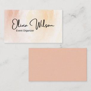 Modern Watercolor  Business Card