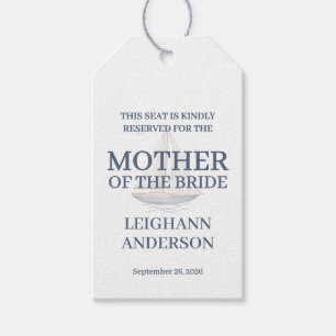 Modern Watercolor Coastal Seascape Wedding Gift Tags