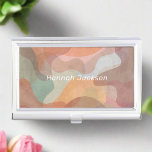 Modern Watercolor Colourful Abstract Monogram Name Business Card Holder<br><div class="desc">Make a professional statement with our Modern Abstract Watercolor Colourful Monogram Name Business Card Case. Designed for the contemporary professional,  this case boasts vibrant watercolor designs and a personalised monogram,  adding a touch of artistic elegance to your business essentials. Showcase your individuality while keeping your cards organised in style.</div>
