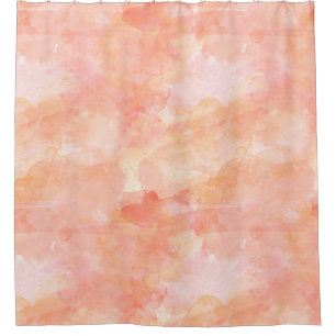 Modern Watercolor Coral Summer Theme Design Shower Curtain