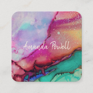 modern watercolor custom business cards templates