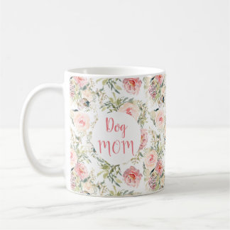 Modern watercolor floral botanical coffee mug