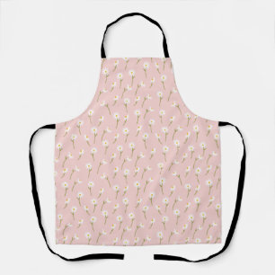 Modern Watercolor Floral Botanical Flowers Apron