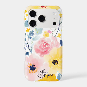 Modern Watercolor Floral Pattern
