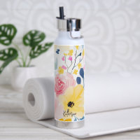 Modern Watercolor Floral Pattern