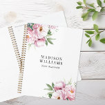 Modern Watercolor Floral Personalised Name Planner<br><div class="desc">Create your own personalised planner with name and watercolor floral design</div>