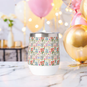 Modern Watercolor Flower Pattern