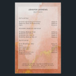 Modern Watercolor Gold Salon Price List  Flyer<br><div class="desc">Modern,  watercolor,  gold,  salon,  price list flyer. Edit your product in a few minutes by adding your data. You can change the font/colour/position by "further personalisation".</div>
