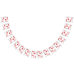 Modern Watercolor Japanese Cherry Blossom Wedding Bunting