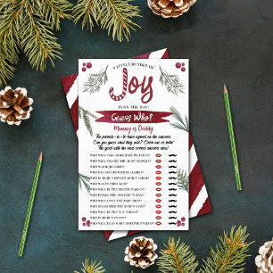 Modern Watercolor "Joy" Candy Cane Baby Shower