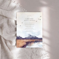 Modern Watercolor Lake Bridal Shower